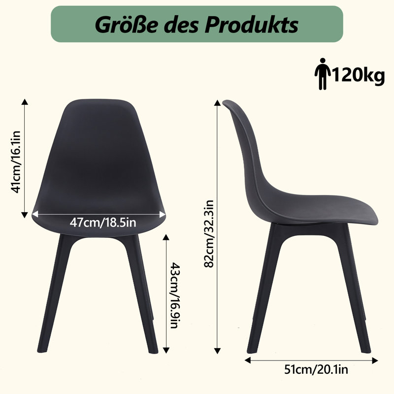 Garden Chair Set of 2 Dining Chairs Balcony Patio Chair Painesville
