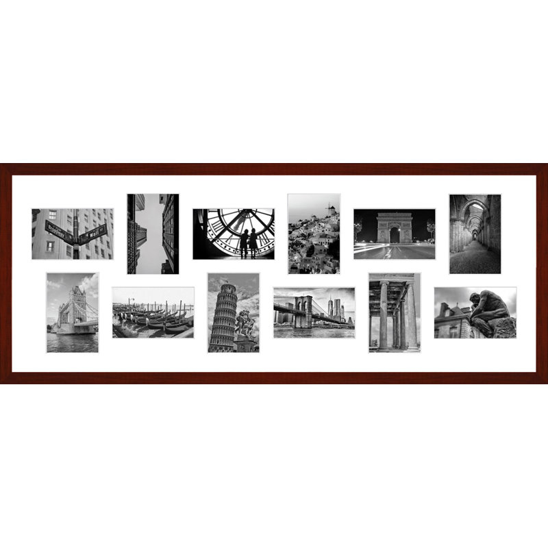 Kyrra Wood Picture Frame with Mat, Copper, 5" x 7"