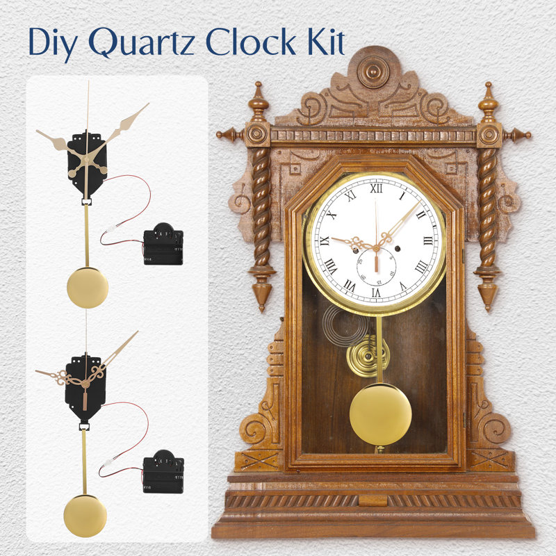 1 Set Diy Wall Clock Mechanism Kit Clock Pendulum Clock Hands Repair Kit