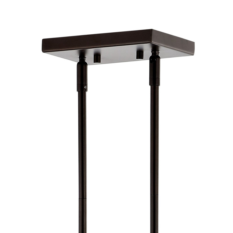 Luminaire suspendu rectangulaire à 4 lumières pour îlot de cuisine
