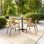 Chaises de restaurant empilables en rotin pour l'intérieur et l'extérieur Arthor par Flash Furniture