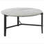 Table basse ronde en simili marbre Tandi