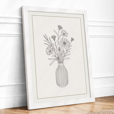 Vase Study Botanical - Framed Print