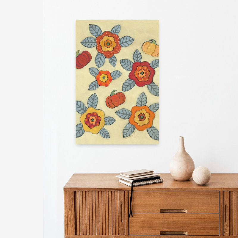 Art automnal de fleurs d'automne, H 24 po x l 16 po