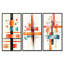 «Dynamic Rectangle Balance of Geometric» - art abstrait géométrique encadré vert 3 pièces-129076519-129076518