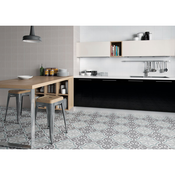 Monbleu Frezzoria 8-in. Patterned Look Matte Porcelain Floor & Wall Tile