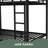 Metal Bunk Bed With Trundle, Black-1595695048