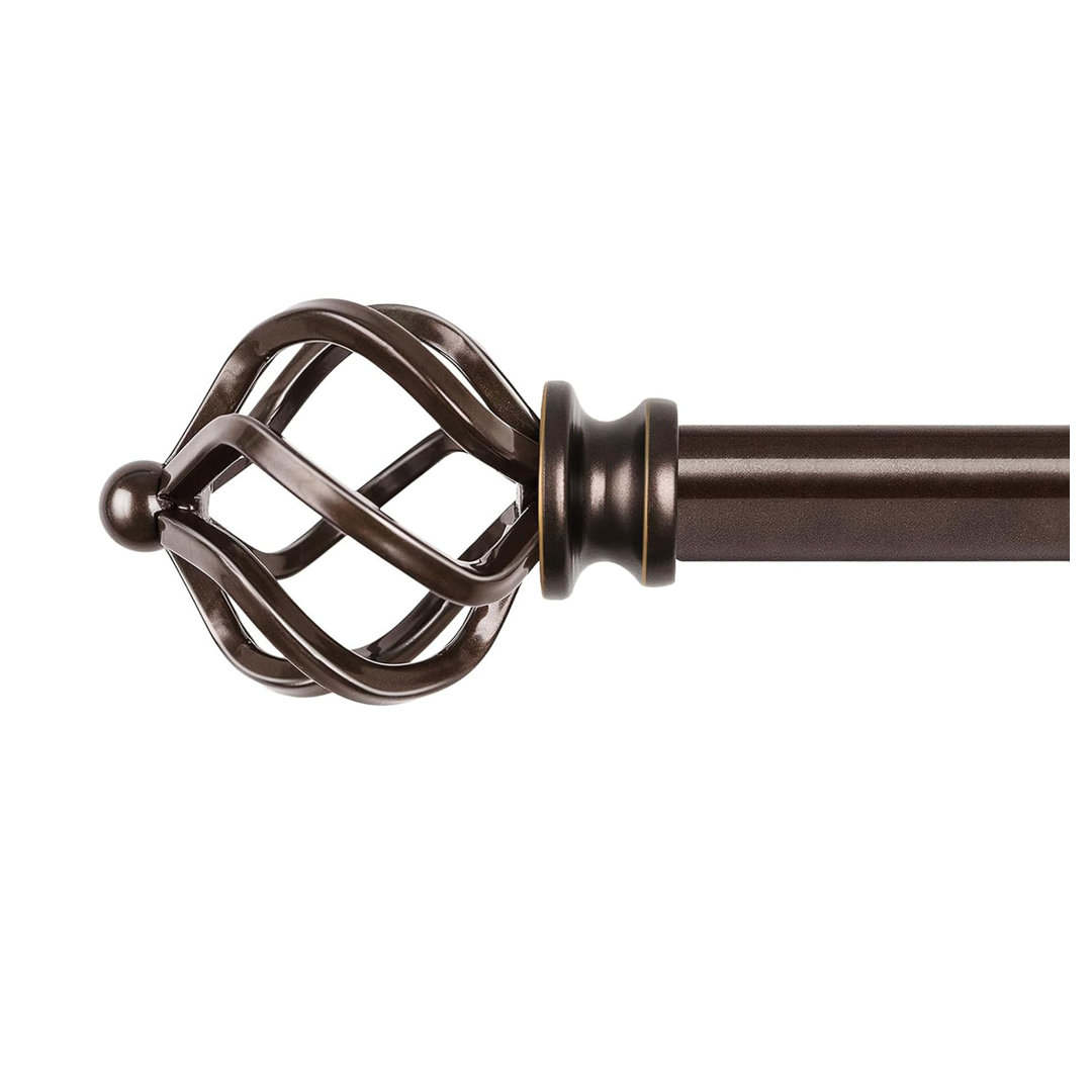 80cm Straight Tension Shower Curtain Pole & Hook Set