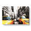 Two Yellow Taxi Cabs in New York in Abstract - Wrapped Canvas-55302950