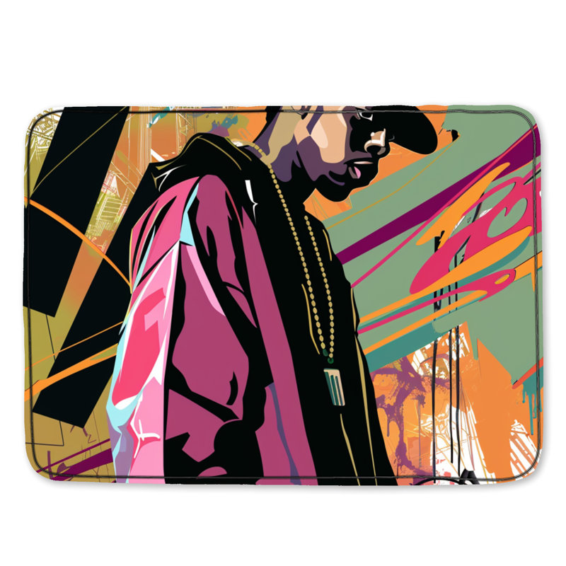 Tapis de bain HipHop, L 34 po x L 21 po