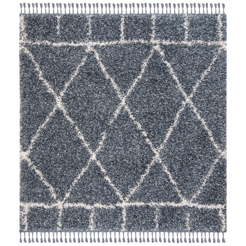 Tapis à poils longs Killoren, Carré 6 pi 7 po