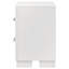 Table de chevet rectangulaire 2 tiroirs blanc cuivre avec poignées barre-1105929347