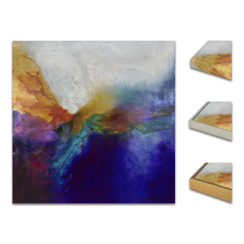 Ethereal Drifting Painting by Jennifer Hollack Raboin, Stretched Canvas, 50" H x 50" W x 2" D