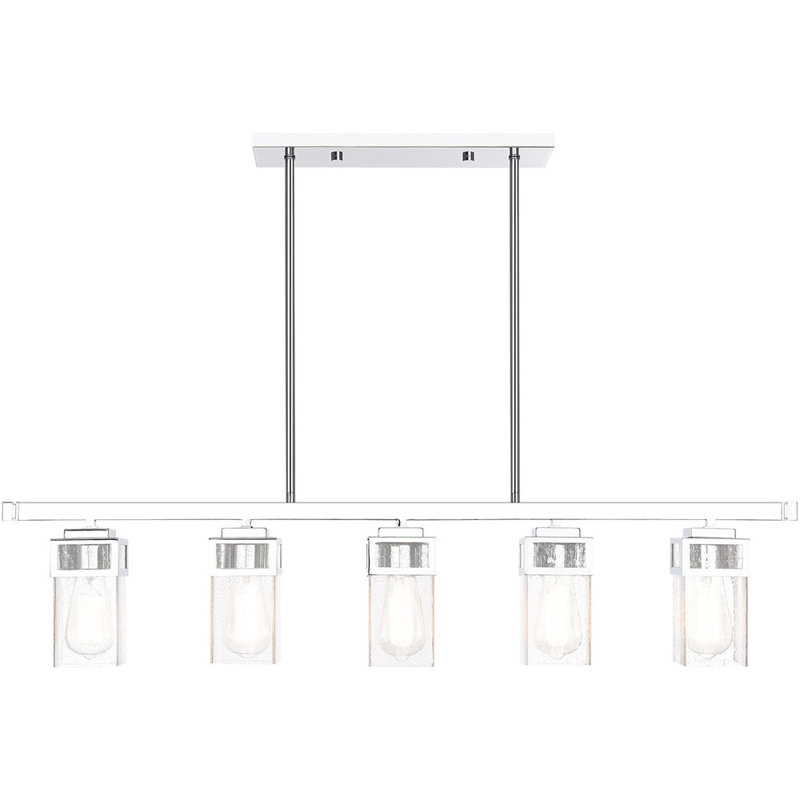 Luminaire suspendu linéaire à 5 lumières pour îlot de cuisine Ayelet