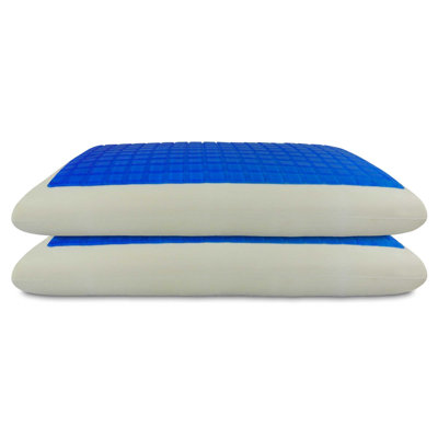 Pair of Gel And Memory Breathable Pillows