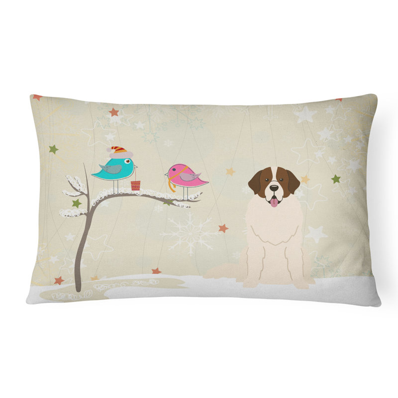 Coussin lombaire intérieur/extérieur en tissu de noël