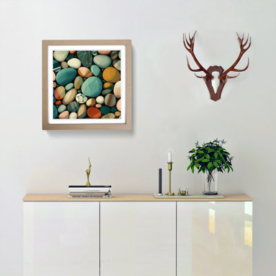 Pebbles Graphic Art No.1 - Framed Print