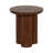 3-Piece Living Room Set – Natural Wood Round Coffee Table with Two Matching End Tables, Solid Mango Wood with Sculptural Pedestal Base for Modern Living Spaces – Walnut-1317478250