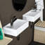 Lavabo de coin pour salle de bain mural MEJE
