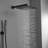 Bathroom Luxury Rain Mixer Combo Set Wall Mounted Rainfall Shower Head System