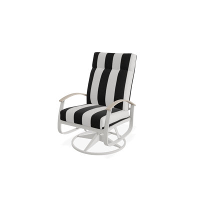 Chaise de patio pivotante avec coussins Askar