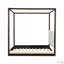 Lit plateforme à baldaquin en bois avec tête de lit tapissier-1464521541-1464521543