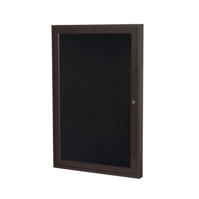 Enclosed Recycled Rubber Bulletin Boards Enclosed Cabinet Rubber Bulletin Board