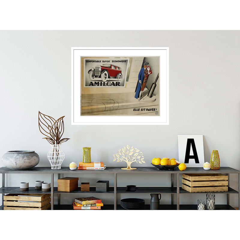 Affiche «Amilcar» par Paolo Garretto, impression giclée sur cadre, H 33,03 po x l 41,5 po