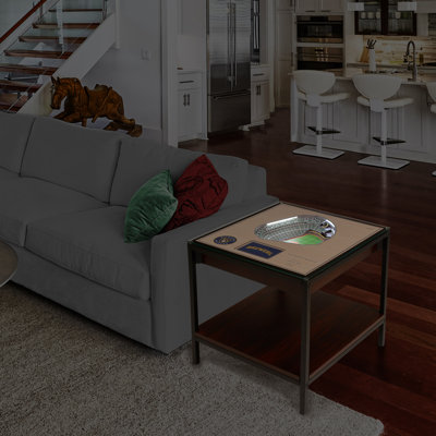 Glass Top End Table