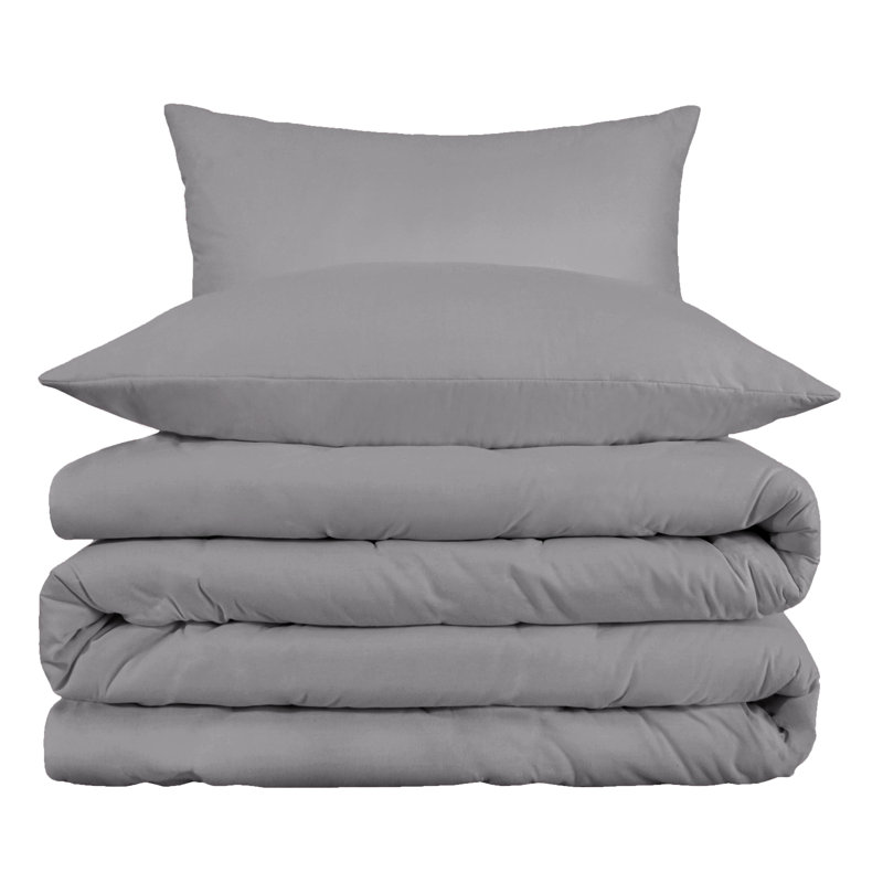 Ensemble de housse de couette en mélange de coton 800 fils Superior, Housse de couette très grand / très grand califo