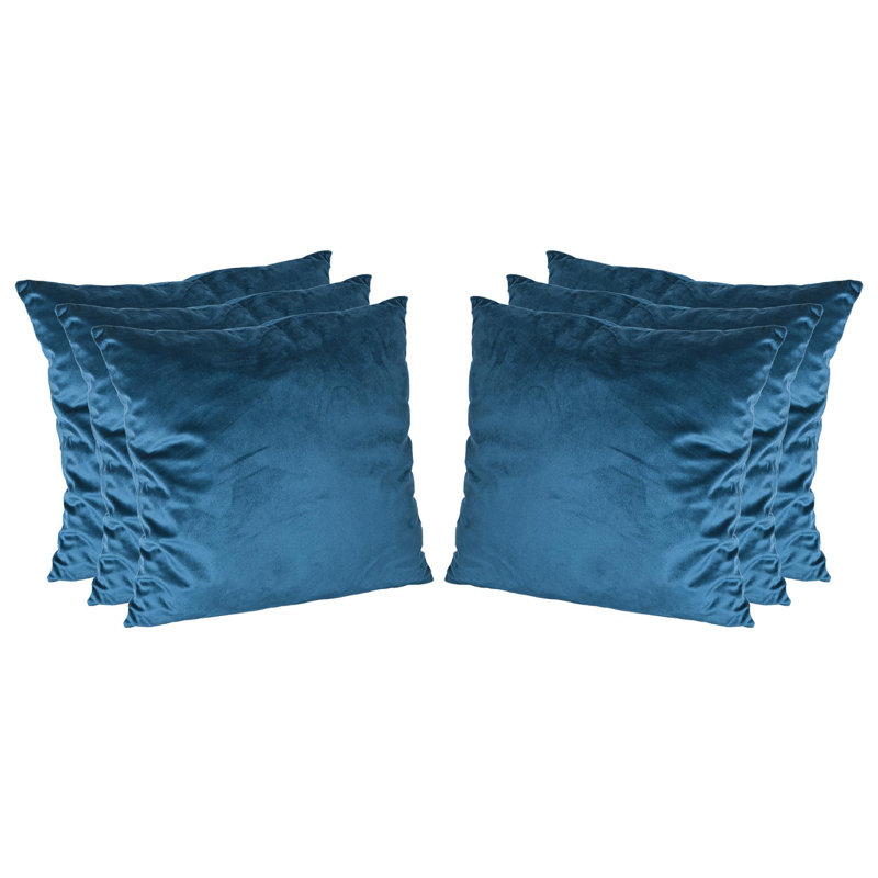 Square Scatter Cushion with Filling, Blue