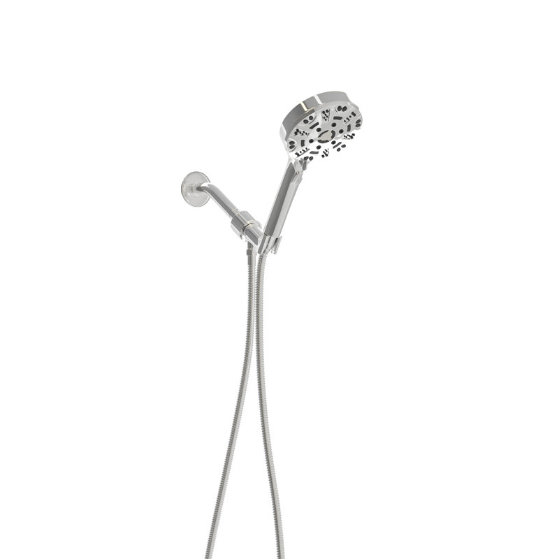 8 Adjustable Shower In - 4.7-inch Head, 59-inch Stainless Steel Hose Transform Your Bathing Head 4.7" With Spray, Jet And Rain Modes, 59" Refreshing Time