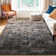 Oriental Machine Washable Rug Non-Slip Area Rug with Rubber Backing for Living Room Low-Pile Rug Indoor Floor Cover Ombre Rug for Bedroom Dining Room Playroom Office Dorm