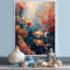 Orange, poisson koi, corail, magie marine - art mural Coralwall-106110696-134423538