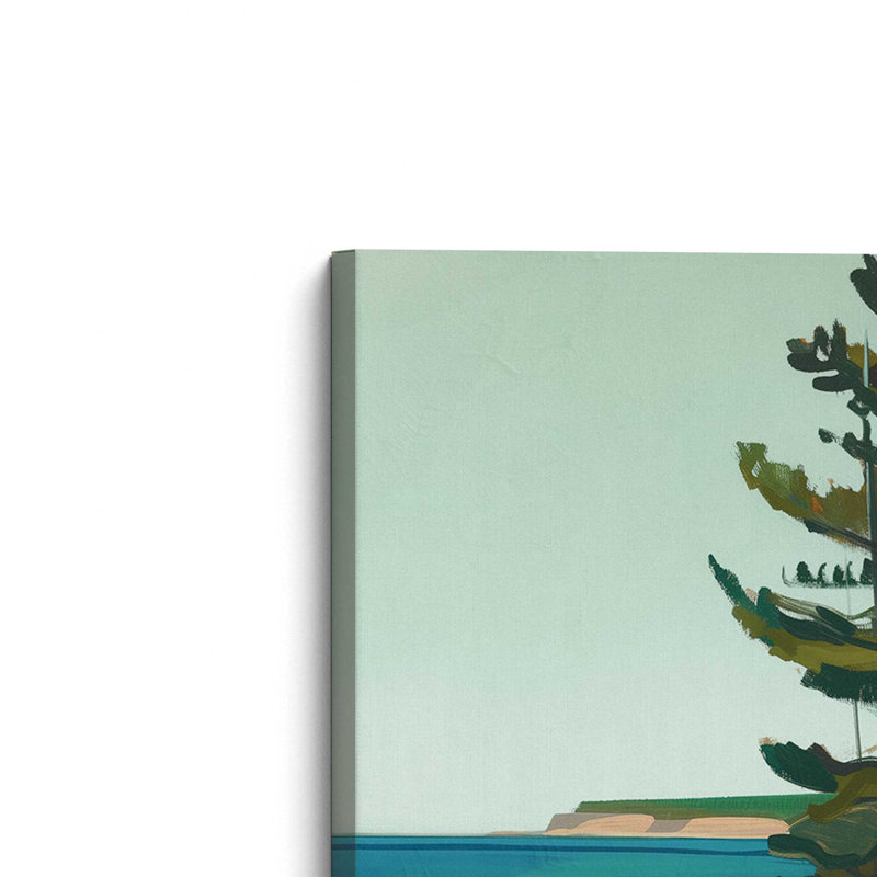Ensemble 2 pièces Seacliff Whispers On Canvas par Azure Artisanal Studio, Toile tendue, H 30 po x l 40 po x P 1,25 po