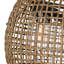 Luminaire suspendu d'extérieur naturel / noir à 3 ampoules H 14,38 po Grannis