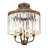 Caroline 4 - Light Steel Dimmable Lantern Drum Chandelier-67130547-100090366