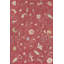 Floral Area Rug in Red-1594750527