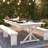 Eternity Rectangular Solid Pine Farm Dining Table with Folding X-Style Legs-88870828-88870829