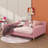 Daybed Wrapped In Fabric Upholstery And Resting On Robust Legs-1122402771-1122402768