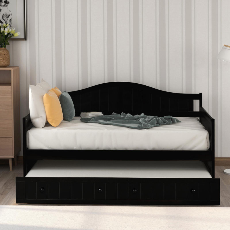 Lit de jour simple avec couchette Ostia, Espresso