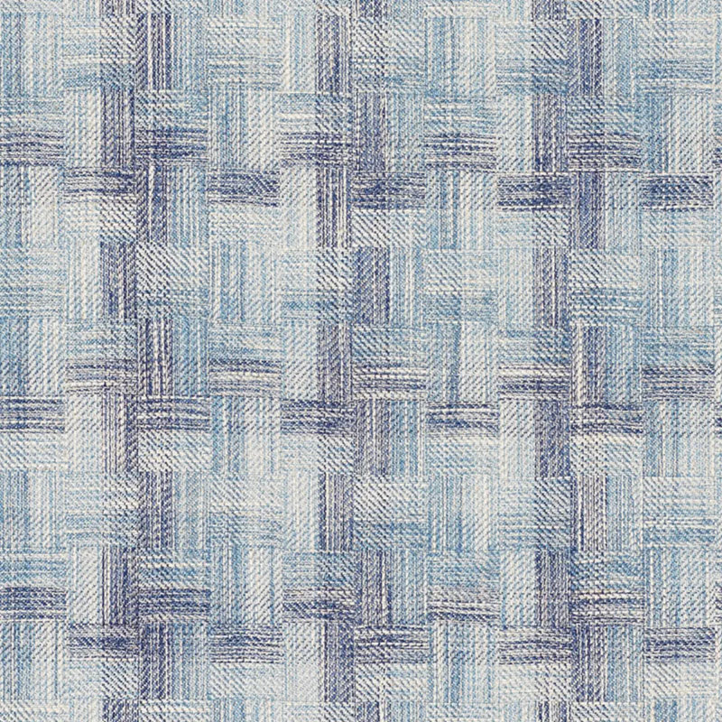 Boro Plaid Fabric, Indigo