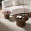 Wooden Round Coffee Table Set(Set Of 2)