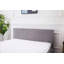 Ottoman Storage Bed Grey Lined Pattern Velvet With 1 Mattress-1480900142