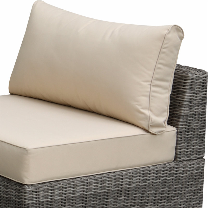 Canapé modulaire Godding, 100 % polyester brun clair