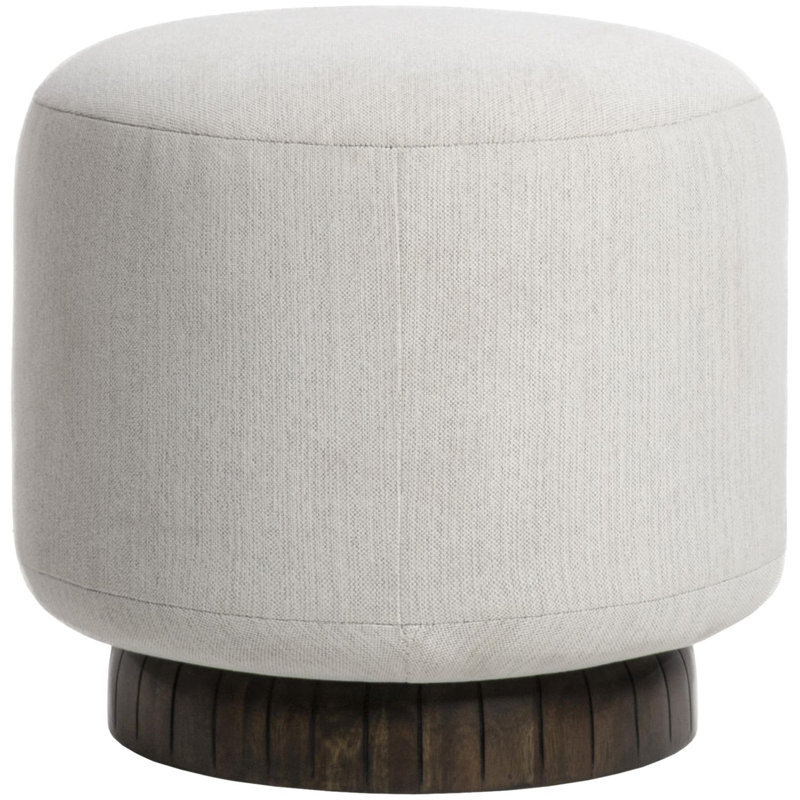 Neelia Ottoman, White Polyurethane