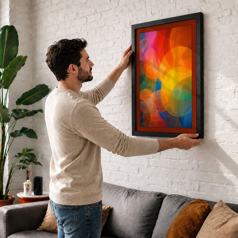 Flowing Geometry Geometric - Print, Unframed, A4 - 29.7 x 21.0 cm