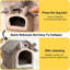 Luxury Plush Indoor Pet House – Soft & Cozy Dog and Cat Bed with Warm Cushion-1502348374