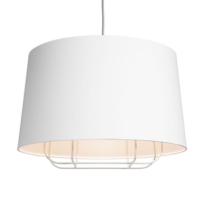 Perimeter 1 - Light Pendant, White, 17" H x 23" W x 23" D