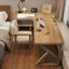 Bureau en bois massif en L Burlywood-1352923561-1352923564